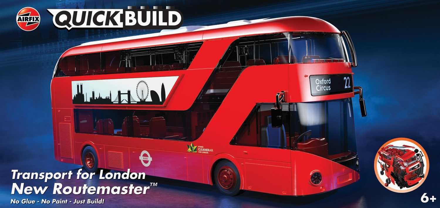 Airfix Quick Build autobus J6050 - New Routemaster Bus - 30-J6050 - expresní doprava