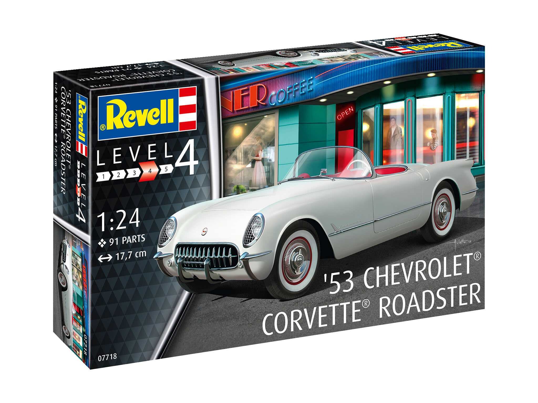 Revell Plastic ModelKit auto 07718 - '53 Corvette Roadster (1:24) - 18-07718 - expresní doprava