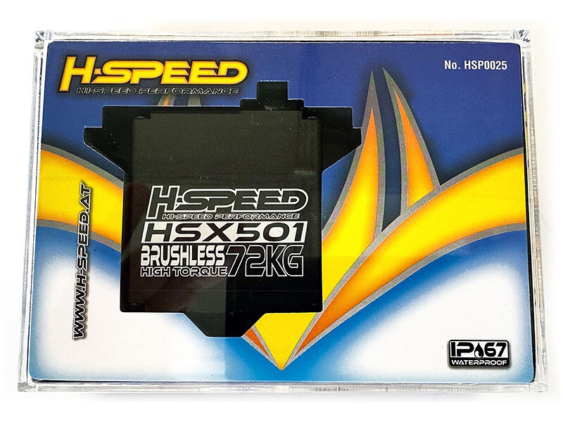 H-Speed servo HSX501 72 kg.cm 0.092 s/60° 25T - HSP0025 - expresní doprava