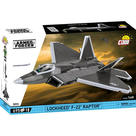 COBI Armed Forces Lockheed F-22 Raptor, 1:48, 695 k, 1 f