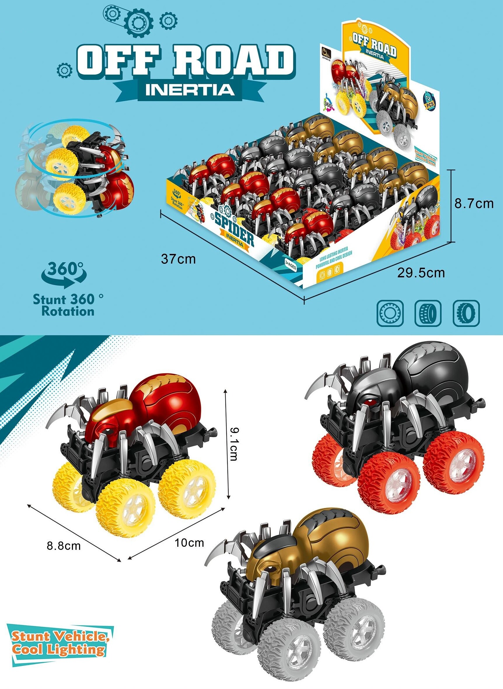 Wiky Vehicles Auto pavouk 10 cm - W035293 - expresní doprava