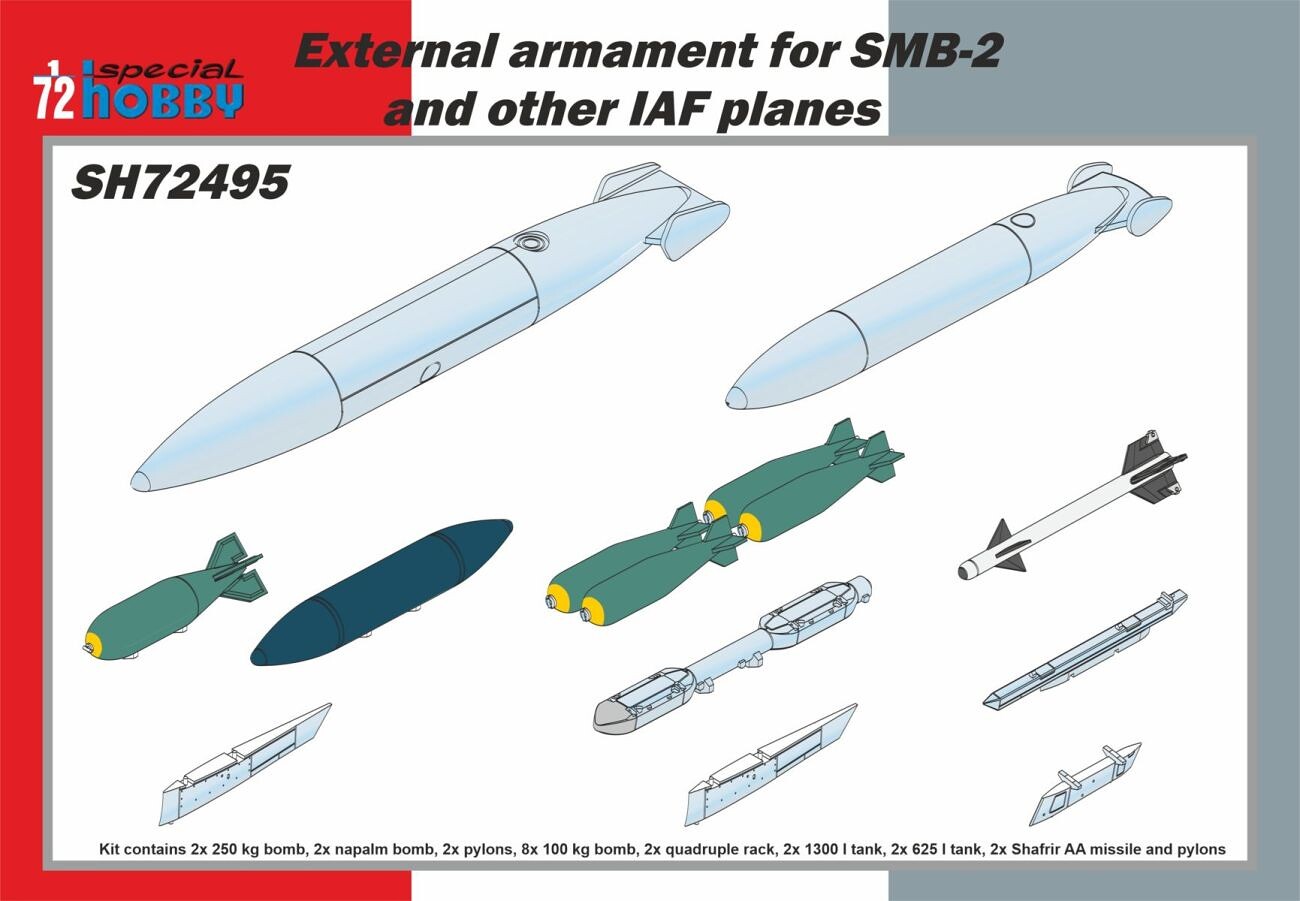 Special Hobby SH72495 External armament for SMB-2 and other IA - 100/SH72495 - expresní doprava