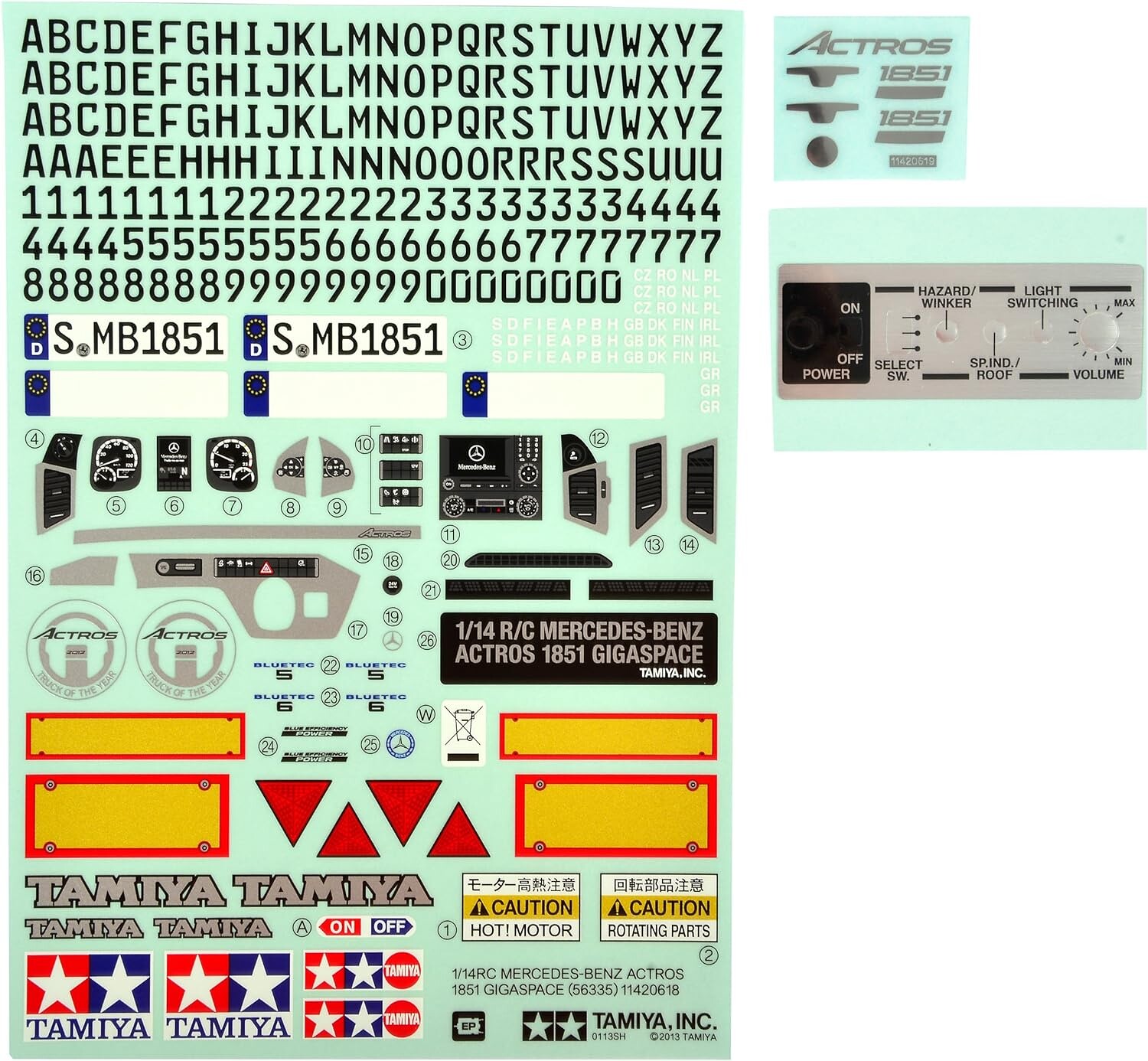 Tamiya 19495770 Sticker Bag for 56334 - 108/19495770 - expresní doprava