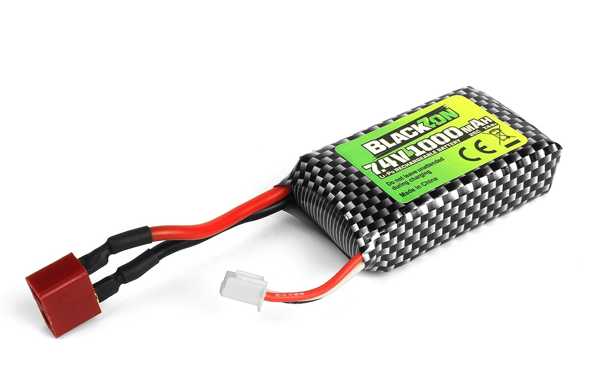 BlackZon Akumulátor LiPo 7.4V, 1000mAh, T-Dean - HPI540223 - expresní doprava