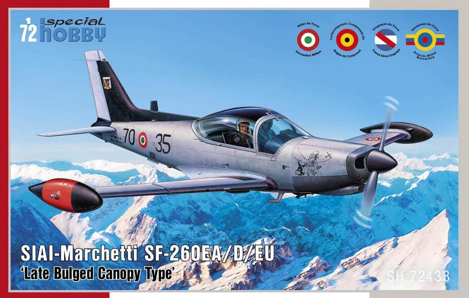 1:72 Special Hobby SH72433 SIAI-Marchetti SF-260EA/D/EU"Late Bulged - 100/SH72433 - expresní doprava