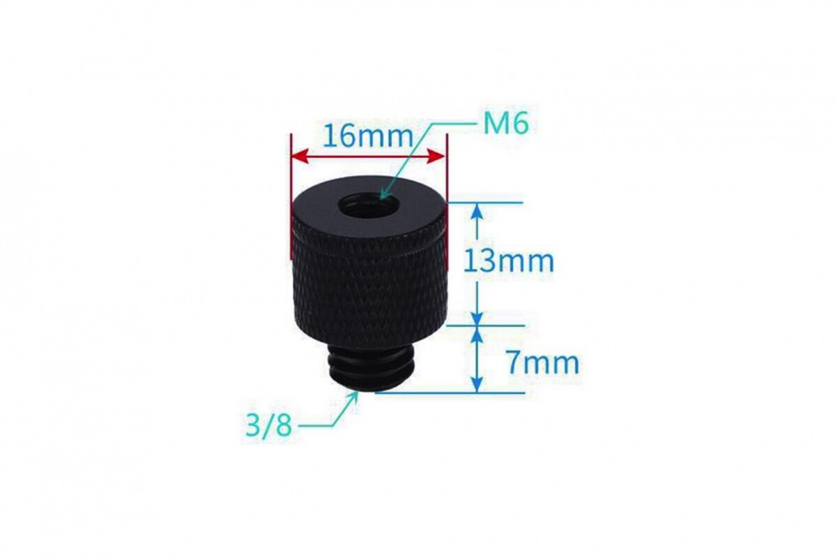 STABLECAM M6 Female to 3/8" Male Screw - 1DJ6566 - expresní doprava