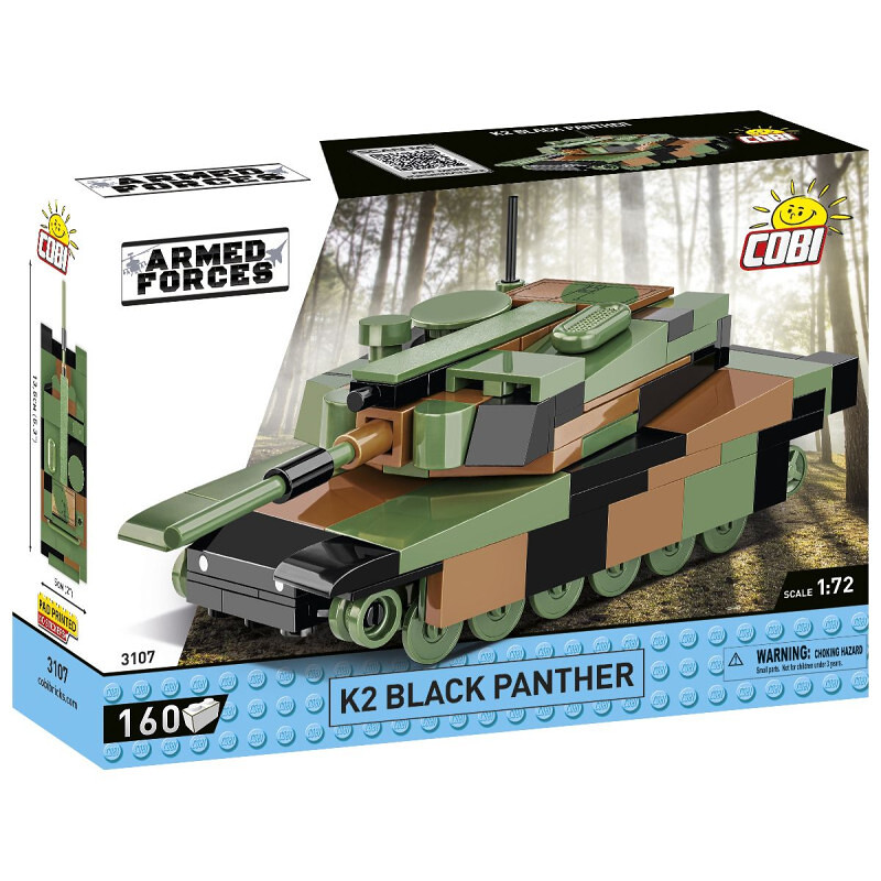 COBI Armed Forces K2 Black Panther, 1:72, 160 k - COBI-3107 - expresní doprava