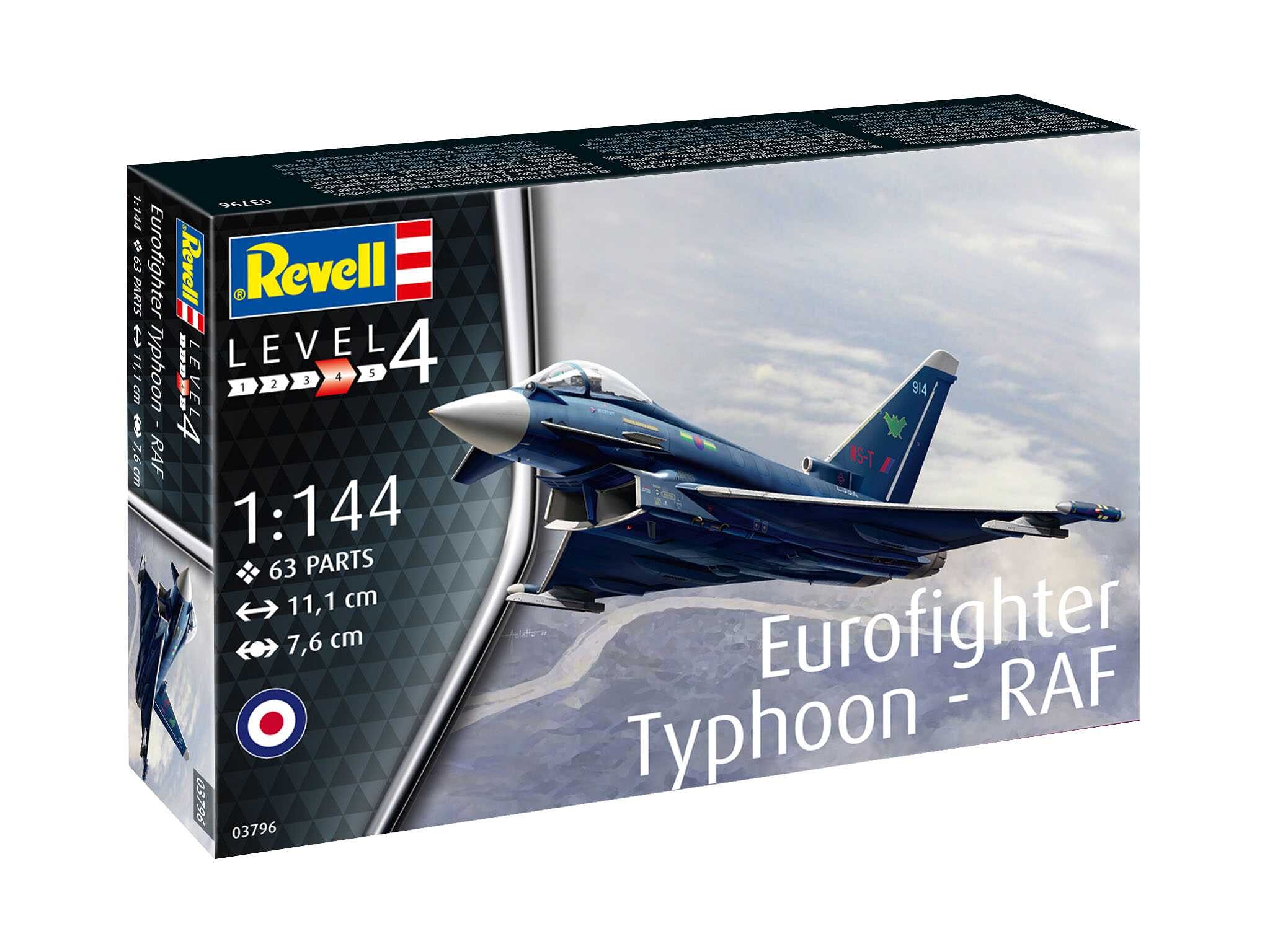 Plastic ModelKit letadlo 03796 - Eurofighter Typhoon - RAF (1:144) - 18-03796 - expresní doprava