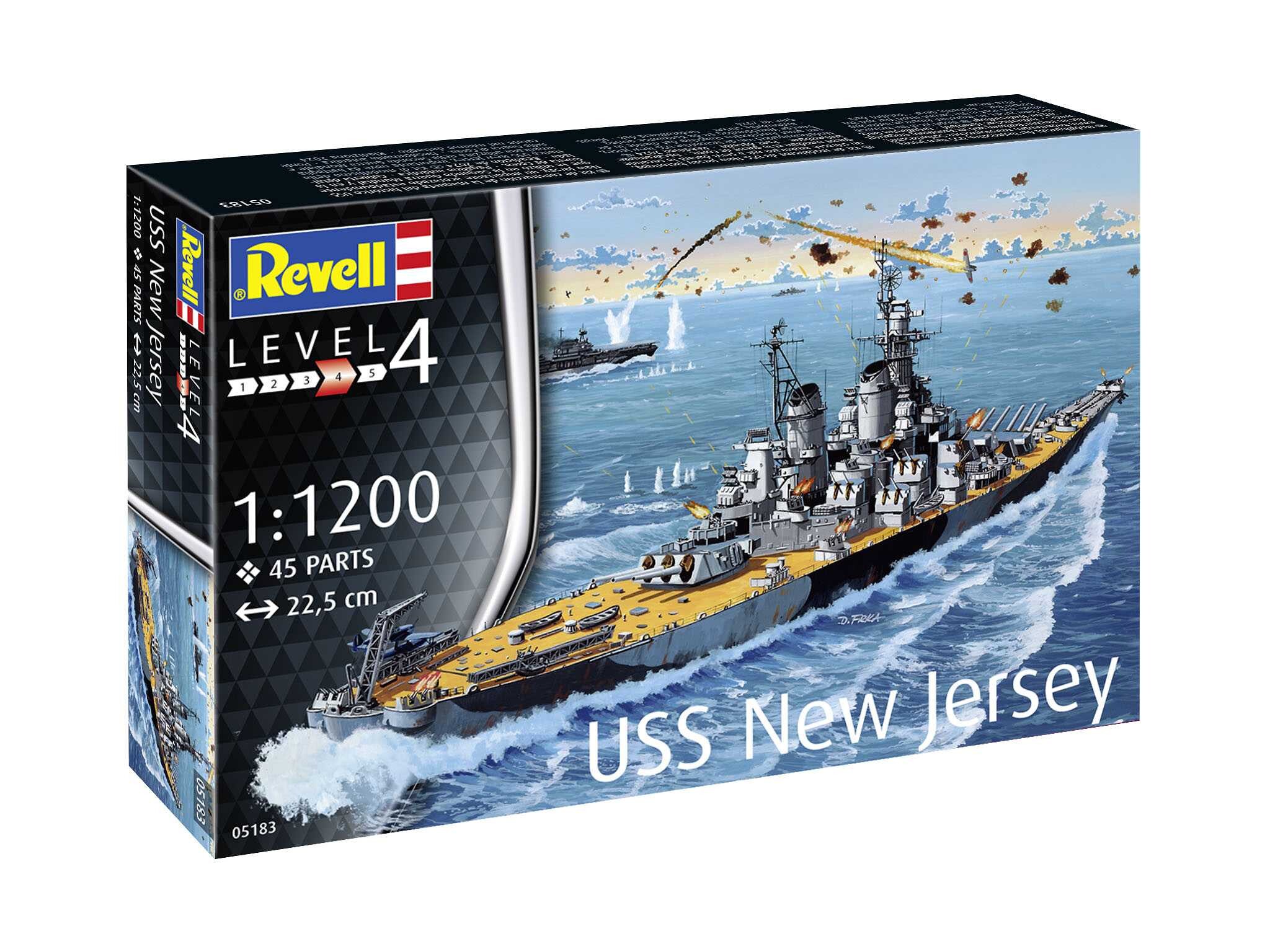 Plastic ModelKit loď 05183 - USS New Jersey (1:1200) - 18-05183 - expresní doprava