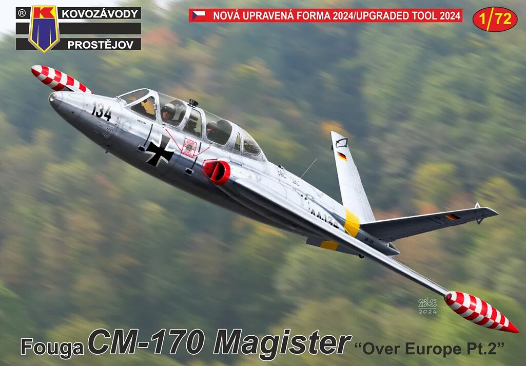 1:72 Kovozávody KPM444 Fouga CM-170 Magister"Over Europe Pt.II" - 141/KPM444 - expresní doprava