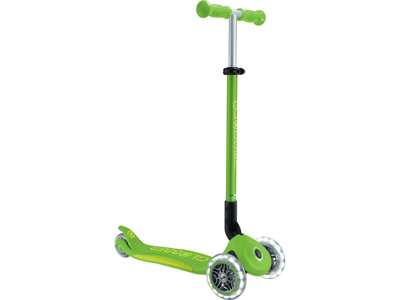 Globber - Koloběžka Primo Plus Lights V2 skládací Apple Green/Lime Green - GL-439-606-2 - expresní doprava