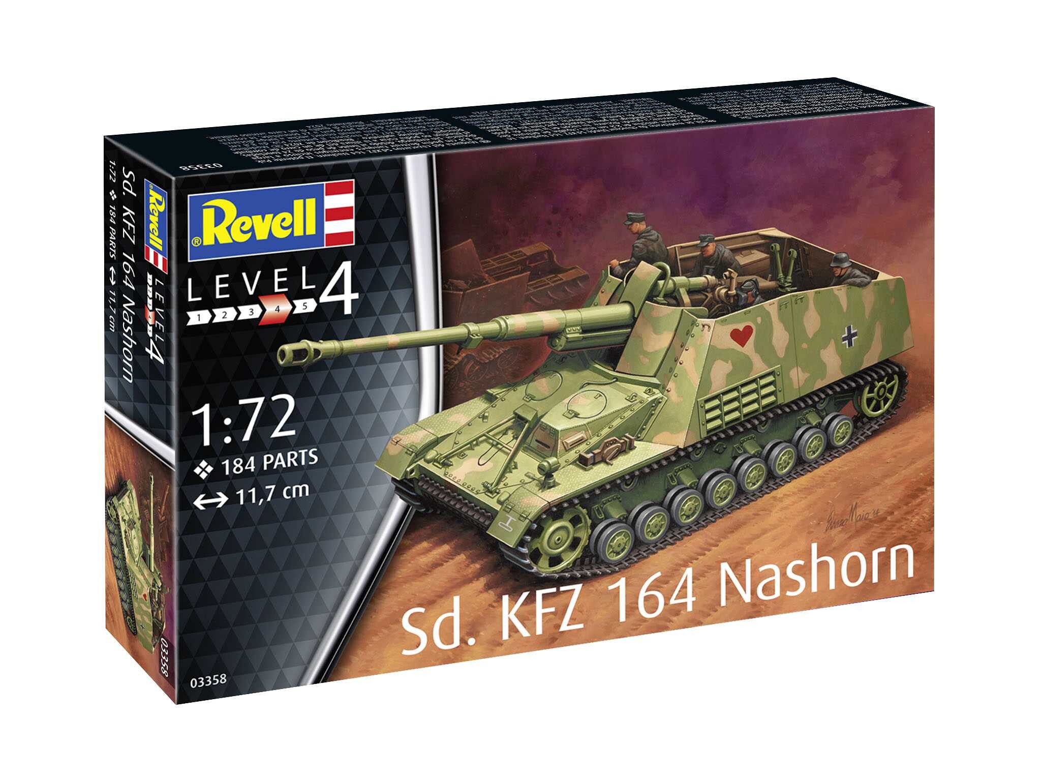 Plastic ModelKit military 03358 - Sd.Kfz. 164 Nashorn (1:72) - 18-03358 - expresní doprava