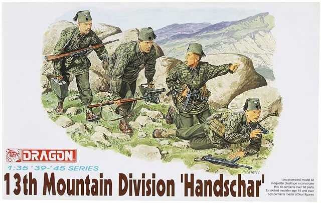 Model Kit figurky 6067 - 13th MOUNTAIN TROOP HANDSCHAR (1:35) - 34-6067 - expresní doprava