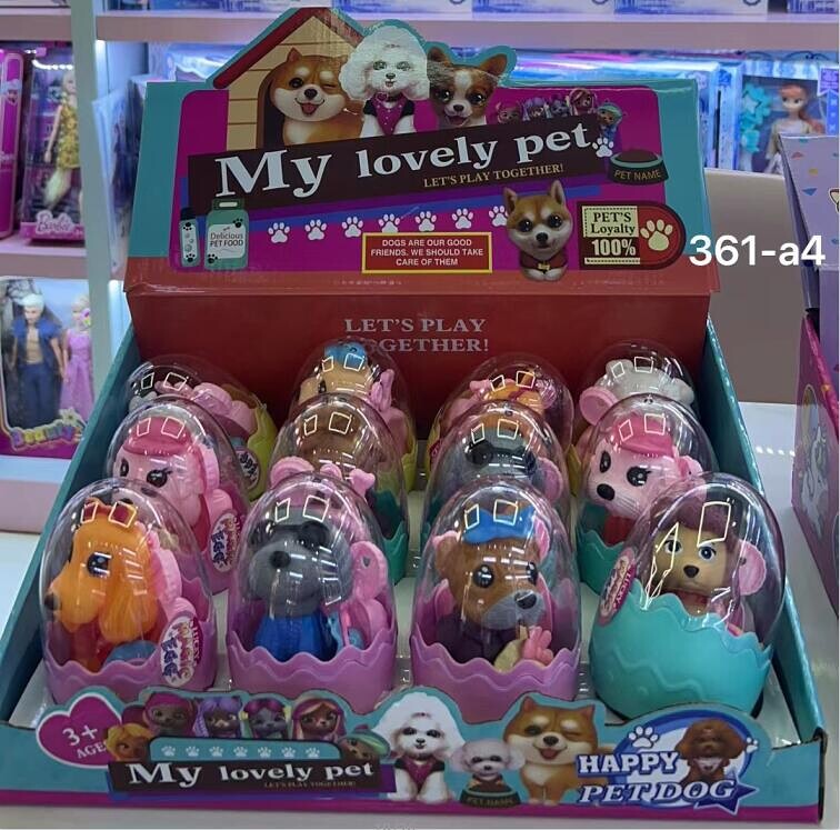 Pes vo vajíčku 11cm [W036791]