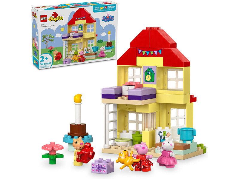 LEGO DUPLO - Prasátko Peppa a narozeninový dům - LEGO10433 - expresní doprava