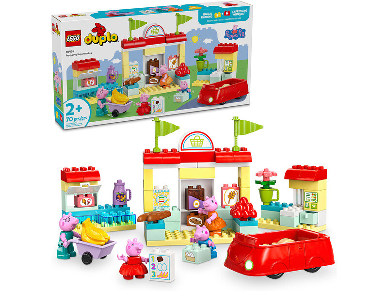 LEGO DUPLO - Prasátko Peppa a supermarket - LEGO10434 - expresní doprava