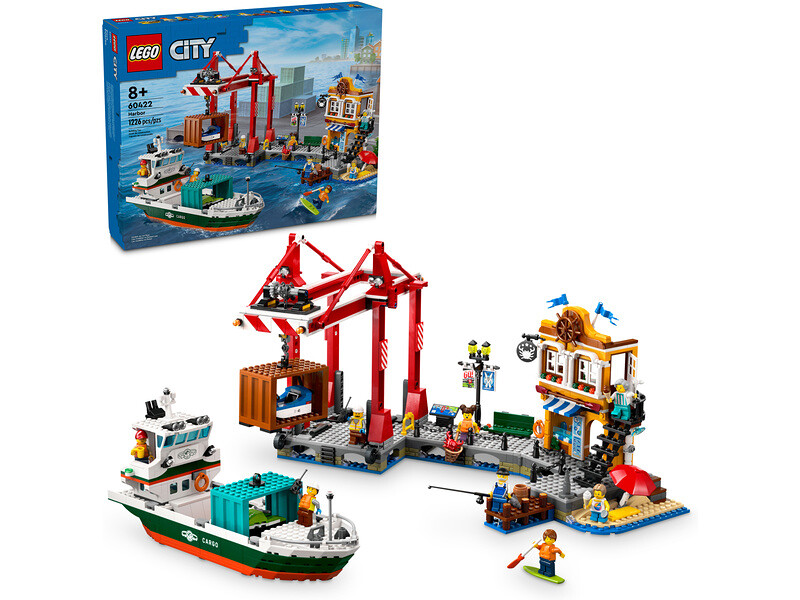 LEGO City - Přístav s nákladní lodí - LEGO60422 - expresní doprava