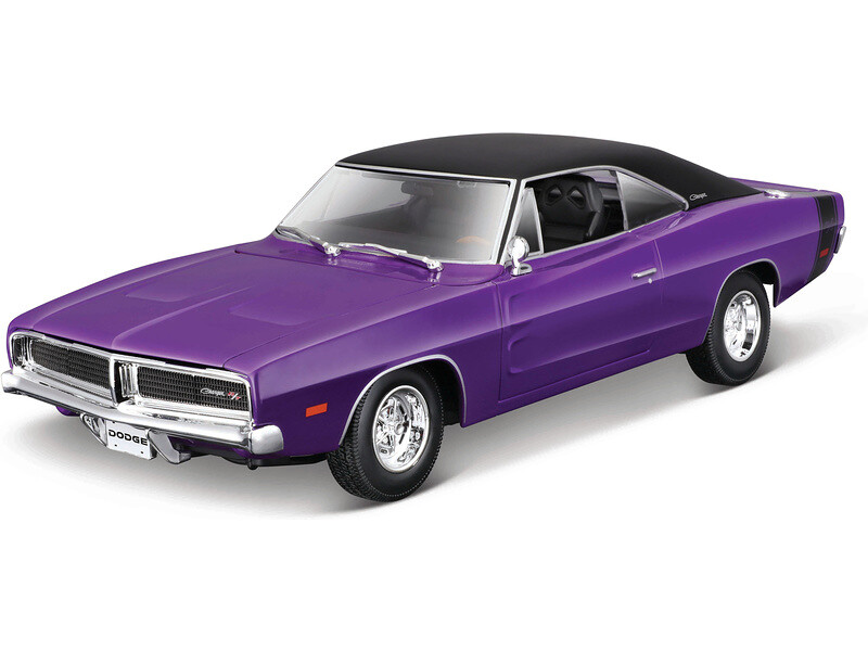 Maisto Dodge Charger R/T 1969 1:18 fialová - MA-31387PL - expresní doprava