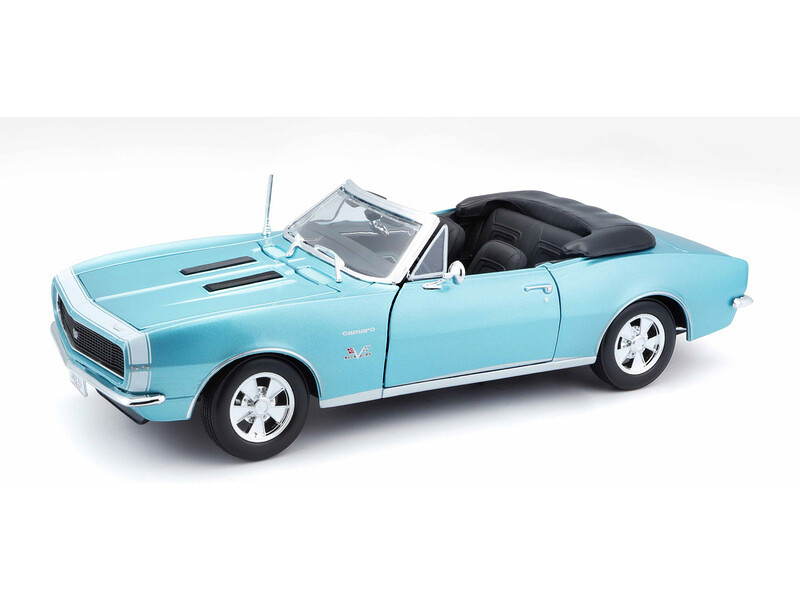 Maisto Chevrolet Camaro SS 396 1967 1:18 tyrkysová - MA-31684GN - expresní doprava