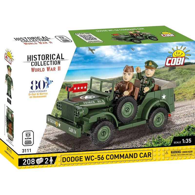 COBI II WW Dodge WC-56, D-DAY, 1:35, 208 k, 2 f - COBI-3111 - expresní doprava