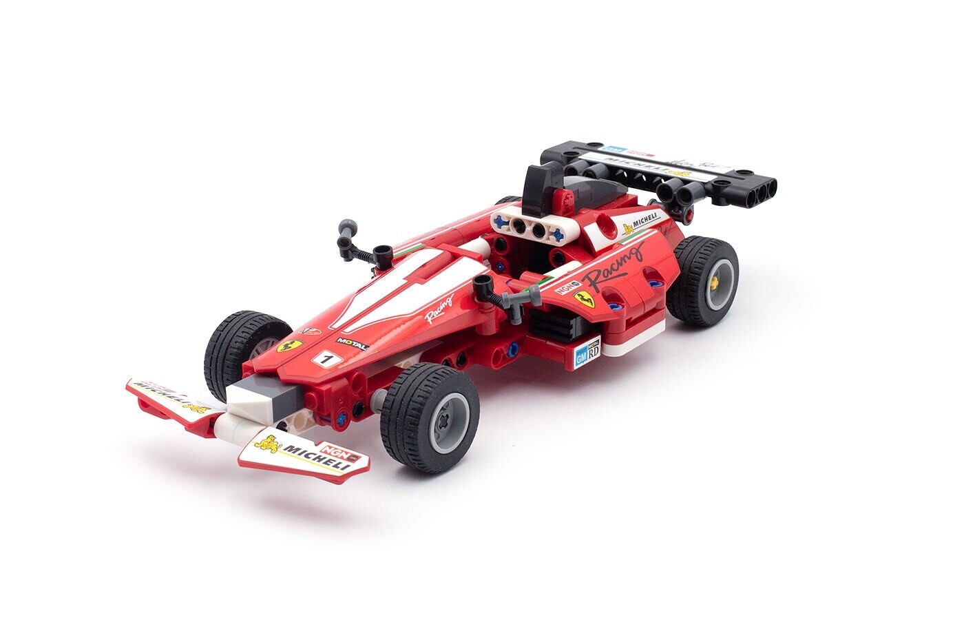 MODSTER Bricks 2in1 Pull-Back Formula Car červená MD11842