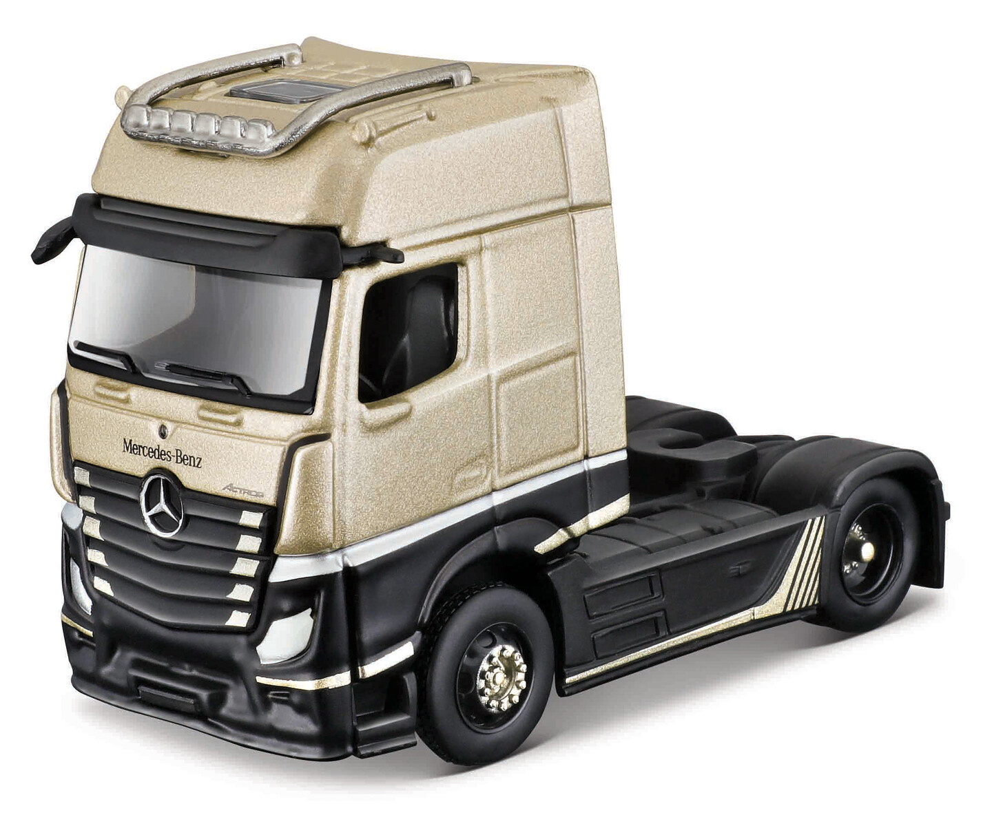 Maisto - Custom Rigs-Mercedes-Benz Actros 1851, zlato-černá, 1:64 - 101212389GD - expresní doprava