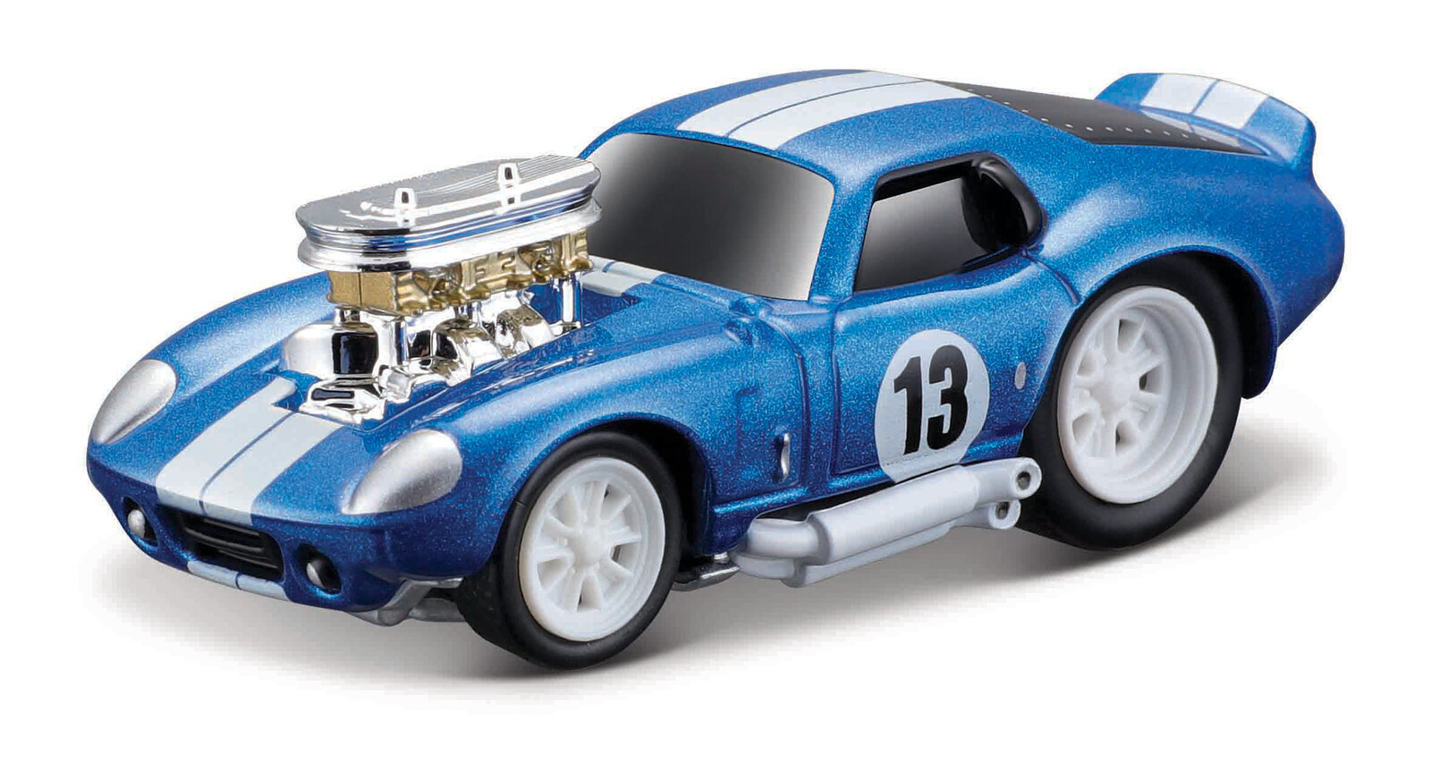 Maisto - Muscle Machines - 1965 Shelby Cobra Daytona Coupe, modrá, 1:64 - 101215552 - expresní doprava