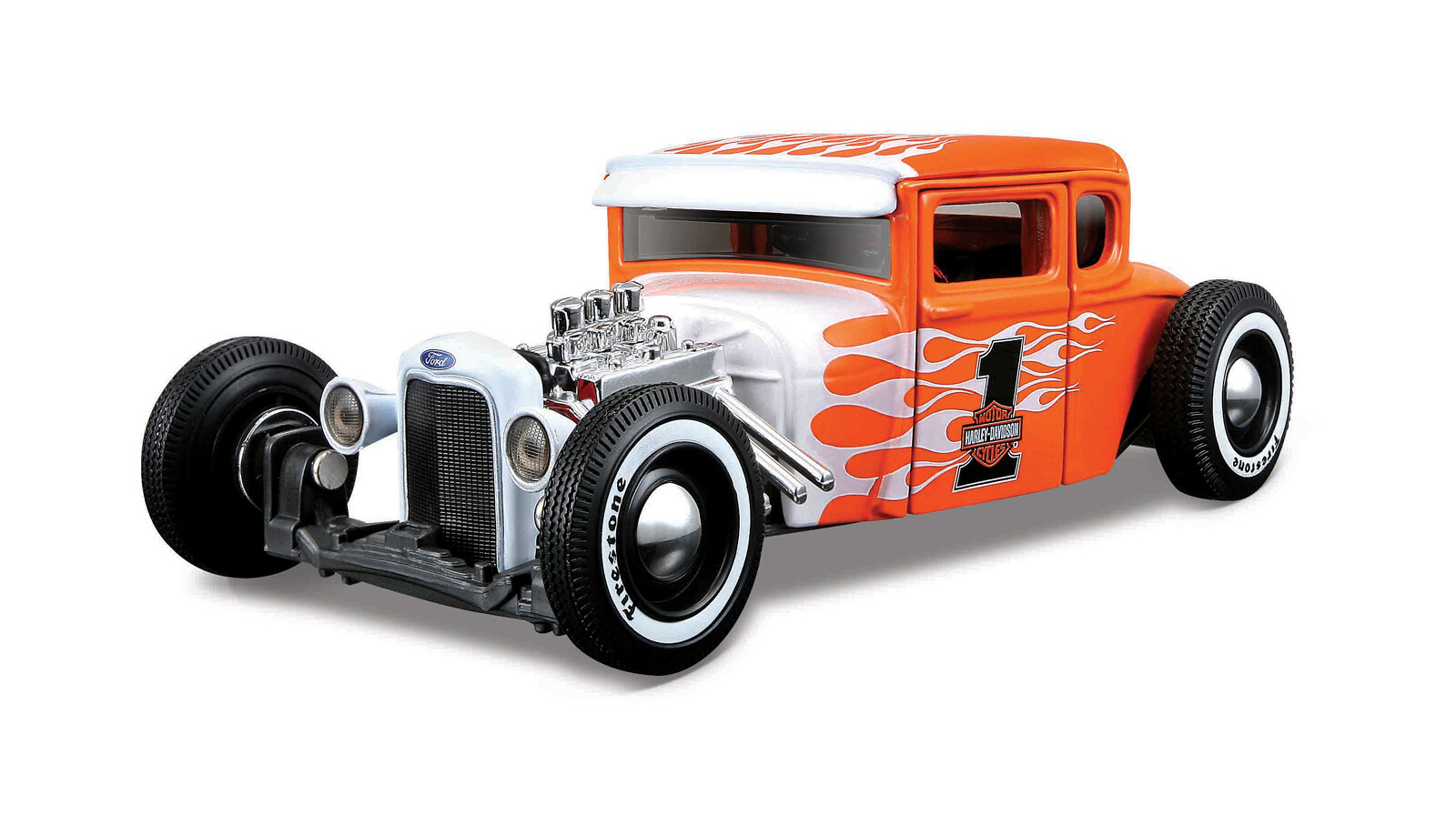 Maisto - Harley-Davidson Custom, 1929 FORD model A, 1:24 - 101232160-32175 - expresní doprava