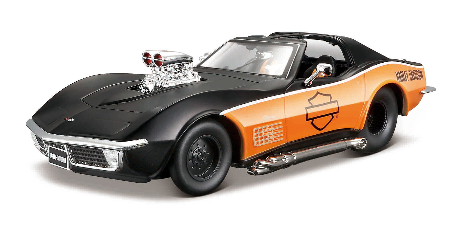 Maisto - Harley-Davidson Custom, 1970 Chevrolet Corvette , 1:24 - 101232160-32193 - expresní doprava