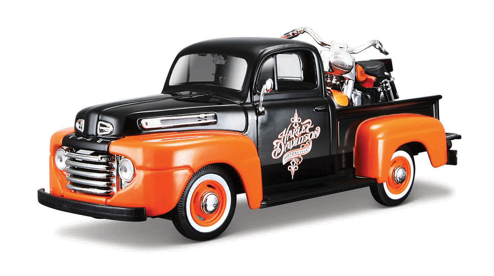 Maisto - Harley-Davidson Custom, 1948 Ford F-1 Pick up + 1958 FLH Duo Glide, 1:24 - 101232161-32180 - expresní doprava