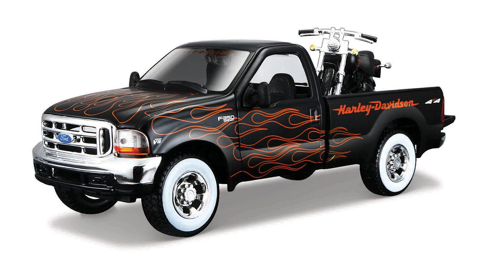 Maisto - Harley-Davidson Custom, 1999 Ford F-350 Super Duty Pickup , 1:24 - 101232161-32181 - expresní doprava