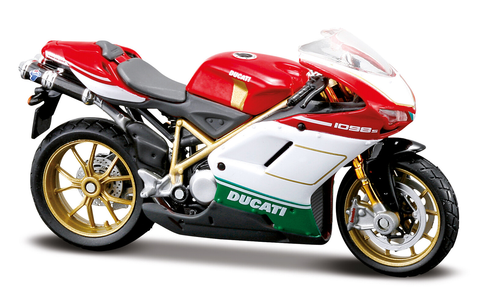 Maisto - Motocykl, Ducati 1098 S Tricolore, 1:18 - 101239300-07024 - expresní doprava