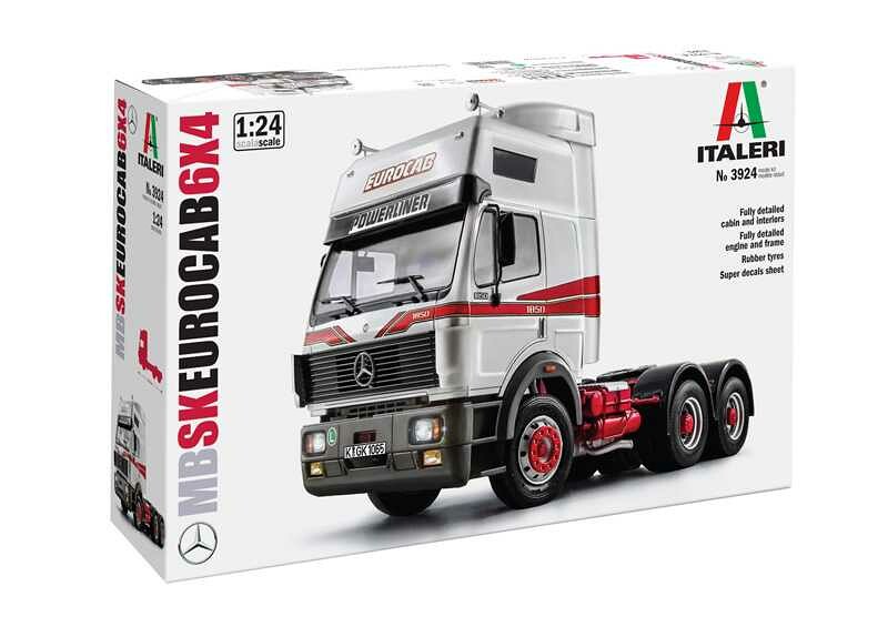 Italeri Model Kit truck 3924 - MERCEDES-BENZ SK EUROCAB 6x4 (1:24) - 33-3924 - expresní doprava