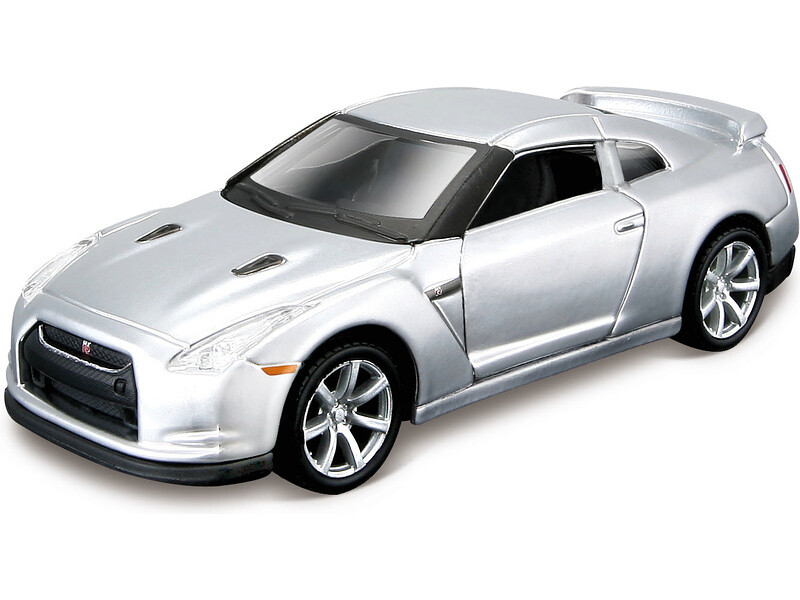 Maisto Nissan GT-R 2009 1:40 stříbrná - MA-21001-10036 - expresní doprava