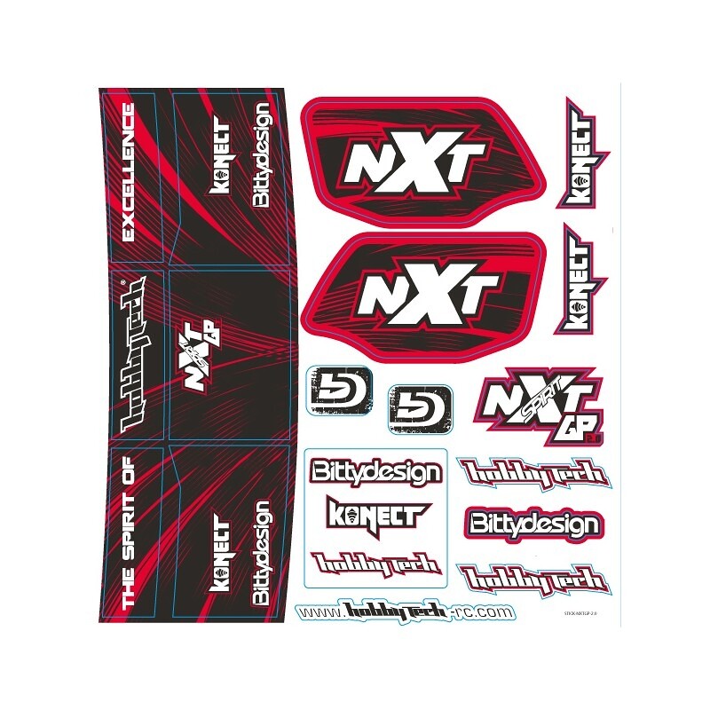 HOBBYTECH Nálepky NXT GP 2.0 - STICK-NXTGP-2.0 - expresní doprava