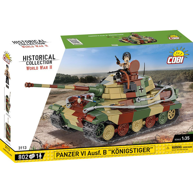 COBI II WW Panzer VI Ausf. B Königstiger, 1:35, 802 k, 1 f - COBI-3113 - expresní doprava