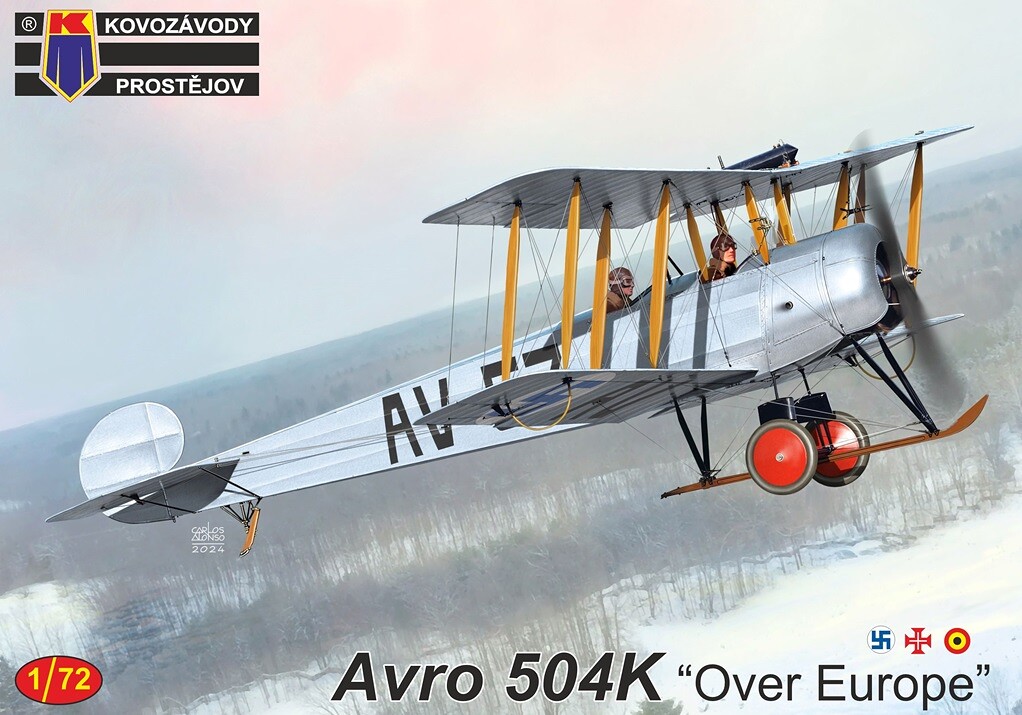 1:72 Kovozávody KPM462 Avro 504K "Over Europe" 1/72 - 141/KPM462 - expresní doprava