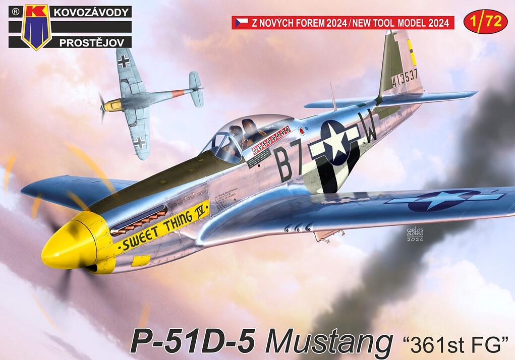 1:72 Kovozávody KPM442 P-51D-5 Mustang "361.th FG" 1/72 - 141/KPM442 - expresní doprava