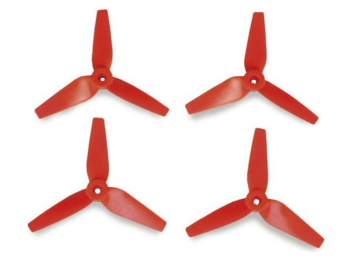 3D prop, trojlisté 3,8x3,5 vrtule, 4ks. - červené [2934.3,8x3,5]