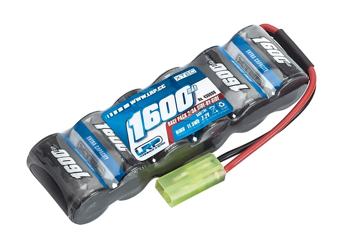 LRP Electronic XTEC Race pack Side-by-Side 2/3A NiMH - Mini-Tamiya - 7.2V - 1600mAh - L430606 - expresní doprava