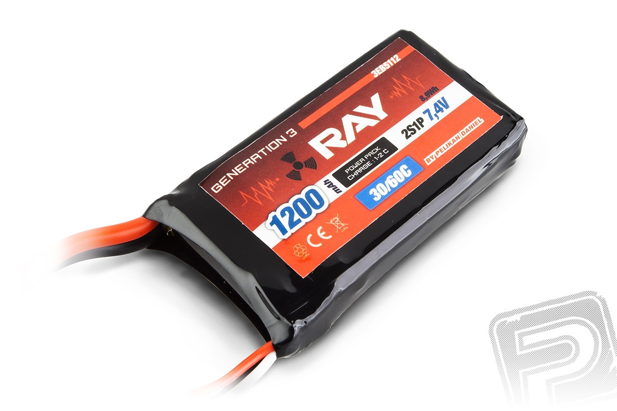 G3 RAY Li-Pol 1200mAh/7,4 30/60C Air pack 8,9Wh - 3EB5112 - expresní doprava