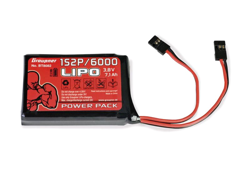 Graupner/SJ Vysílačový pack, LiPo 1S2P/6000 3,8V TX, 27Wh - BT8082 - expresní doprava