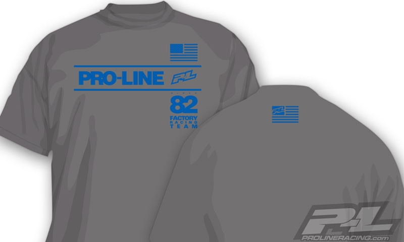 ProLine Pro-Line Factory Team tričko šedé - vel."XXL" - PL9825-05 - expresní doprava