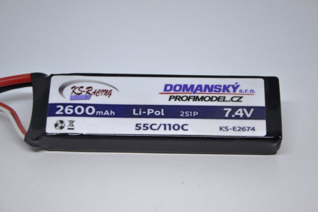 Profimodel Li-Po batéria 2600mAh / 7,4V / 55/110C KS-E2674