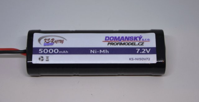 Pohonná batéria NiMH 7,2 V, 5000 mAh KS-RACING-PROFI pack KS-NI50V72