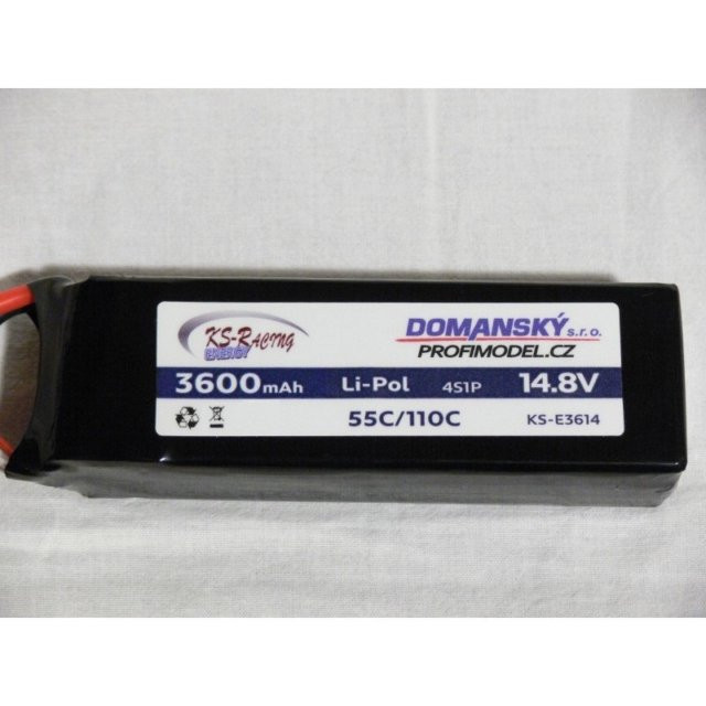 Profimodel Li-Po batéria 3600mAh 14,8V 55/110C KS-E3614