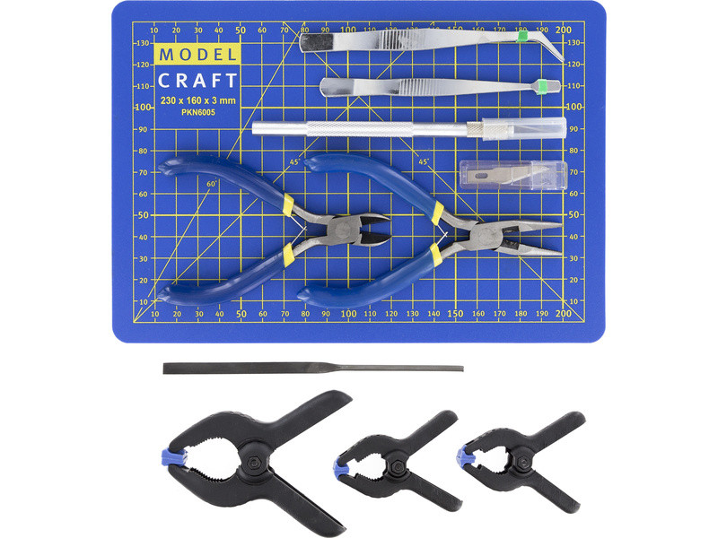 Shesto Modelcraft nářadí s řezací podložkou (sada 15ks) - SH-PTK1015 - expresní doprava