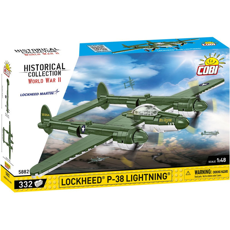 COBI II WW Lockheed P-38 Lightning, 1:48, 332 k - COBI-5882 - expresní doprava