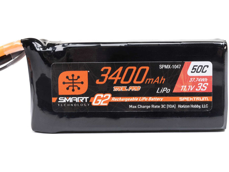 Spektrum Smart G2 Trail Pro LiPo 11.1V 3400mAh 50C IC3 - SPMX-1047 - expresní doprava