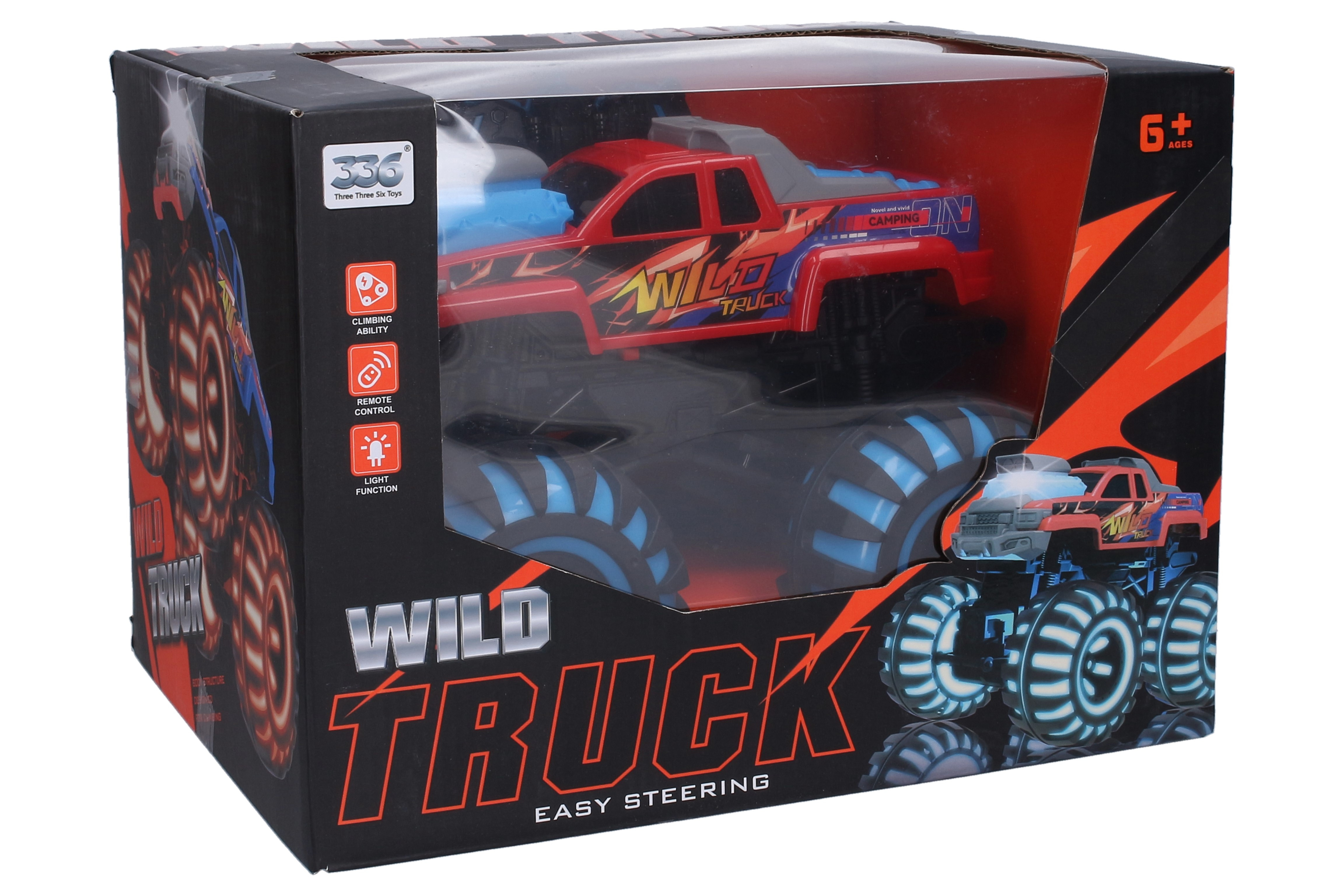 Wiky RC Auto Wild Truck RC se svítícími koly 26,5 cm - W039091 - expresní doprava